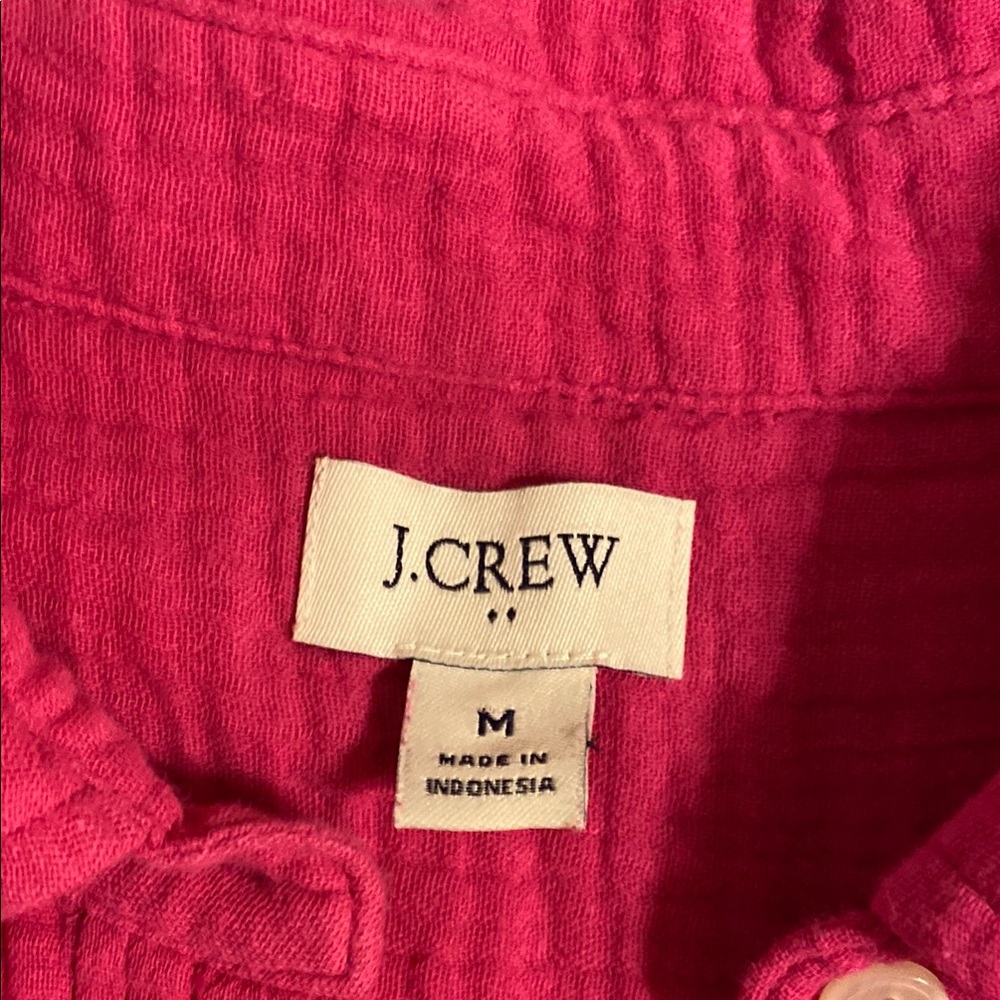 J. Crew Sleeveless Pink Button-Down Shirt - Picture 7 of 8